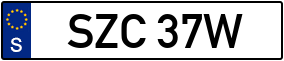 Trailer License Plate